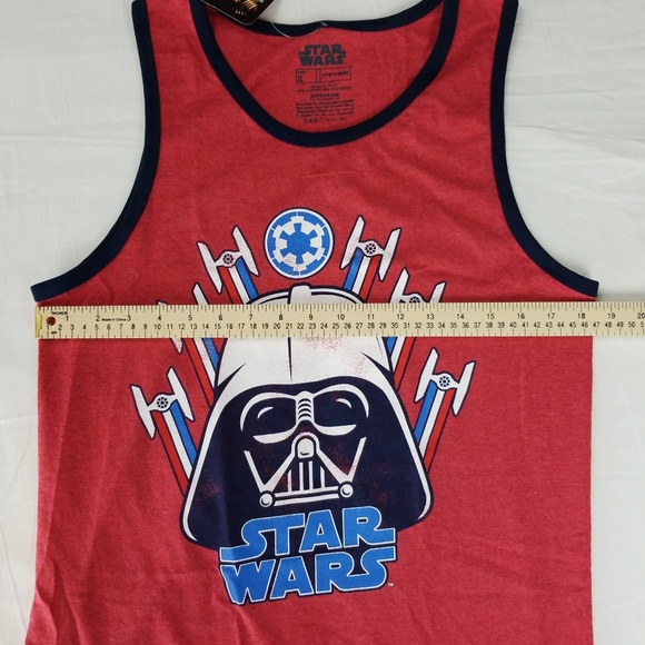 Darth Vader Tie Fighter Star Wars Tank Top License - Picture 7 of 8